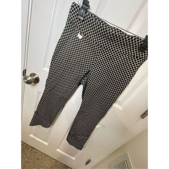 Rafaella comfort ankle pants black tan size 6 - Picture 1 of 7